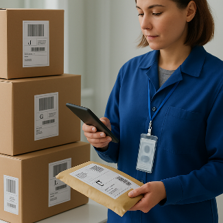 Shipper scanning package