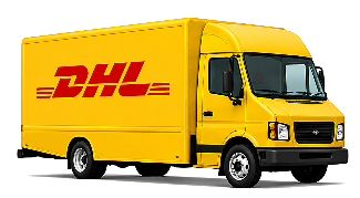 DHL delivery truck icon