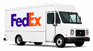 FedEx delivery truck icon