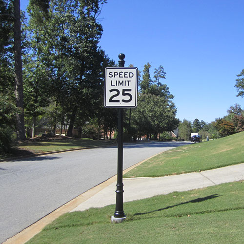 HOA community sign system for neighborhood identification.