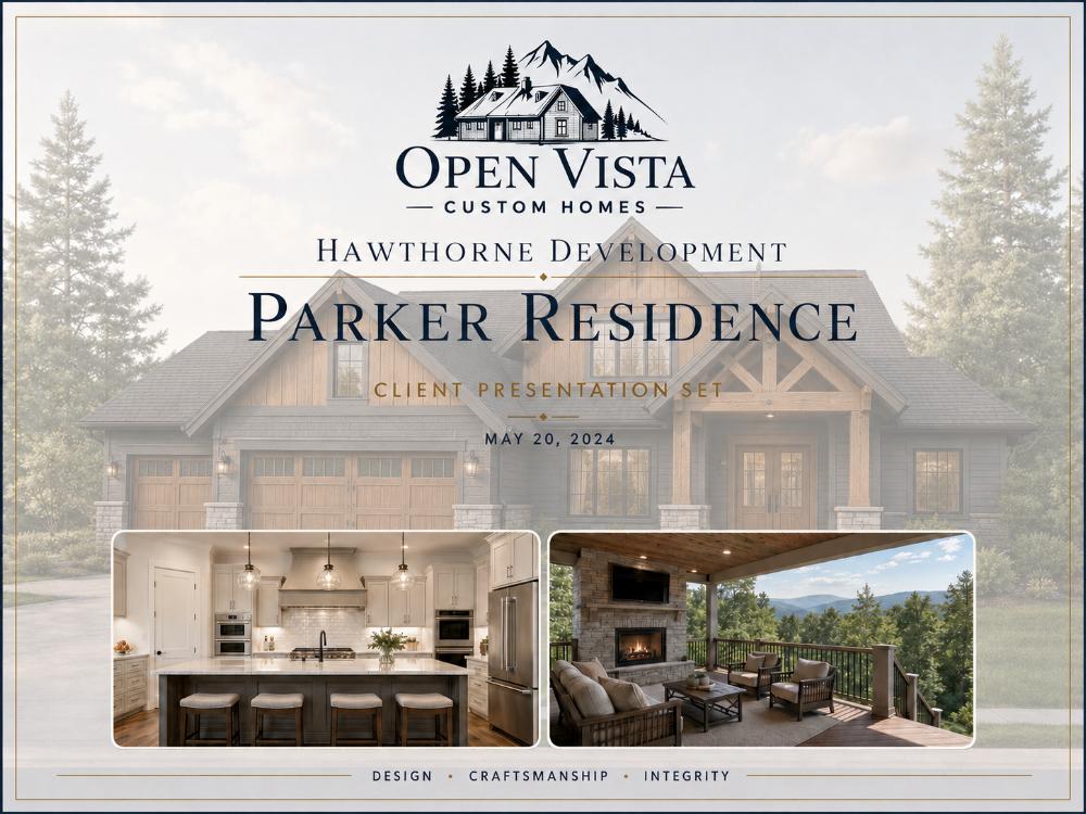 Premium client presentation cover for the Parker Residence.